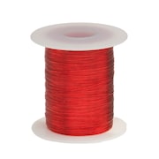 REMINGTON INDUSTRIES Magnet Wire, Heavy Build Enameled Copper Wire, 32 AWG, 2 oz, 610' Length, 0.0094" Diameter, Red 32HNSP.125